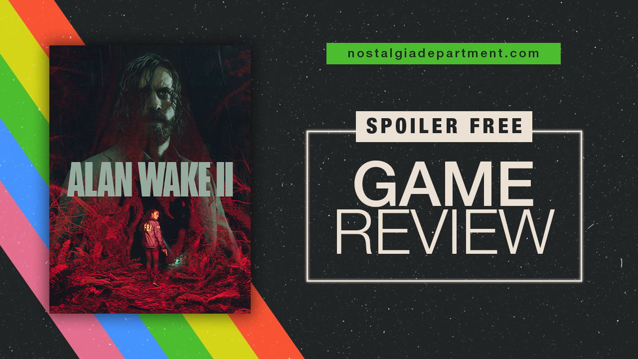 Game cover of Alan Wake2. Review by nostalgiadepartment.com