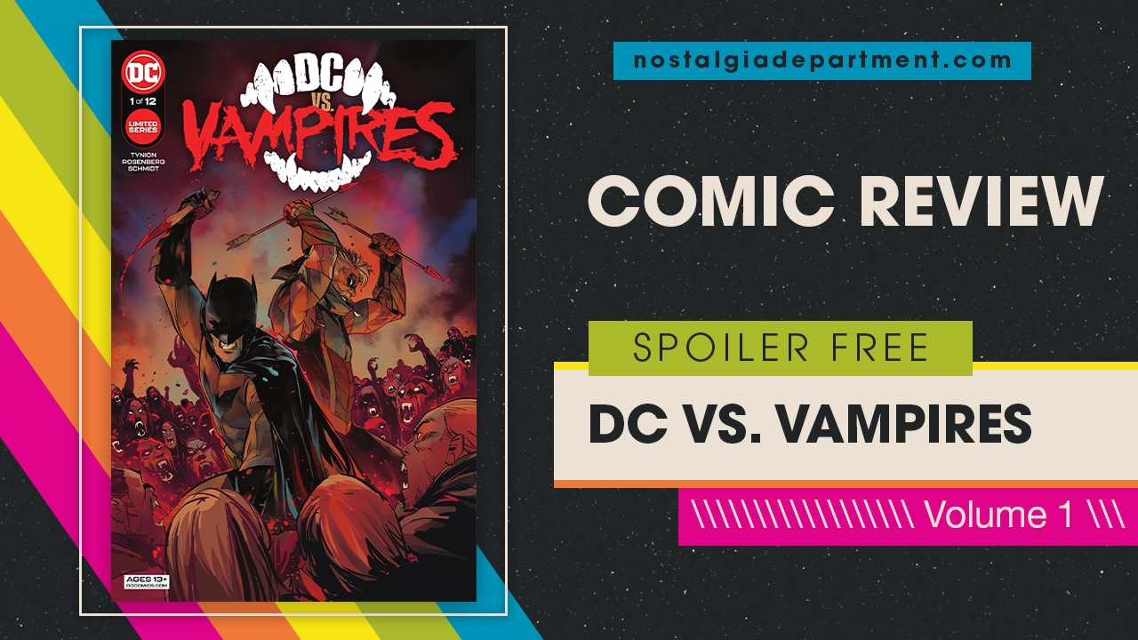 DC vs. Vampires comic cover. Review by nostalgiadepartment.com