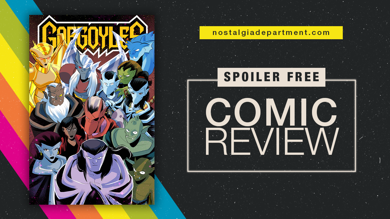 Gargoyles (2022) #1 comic book cover. Review by nostalgiadepartment.com