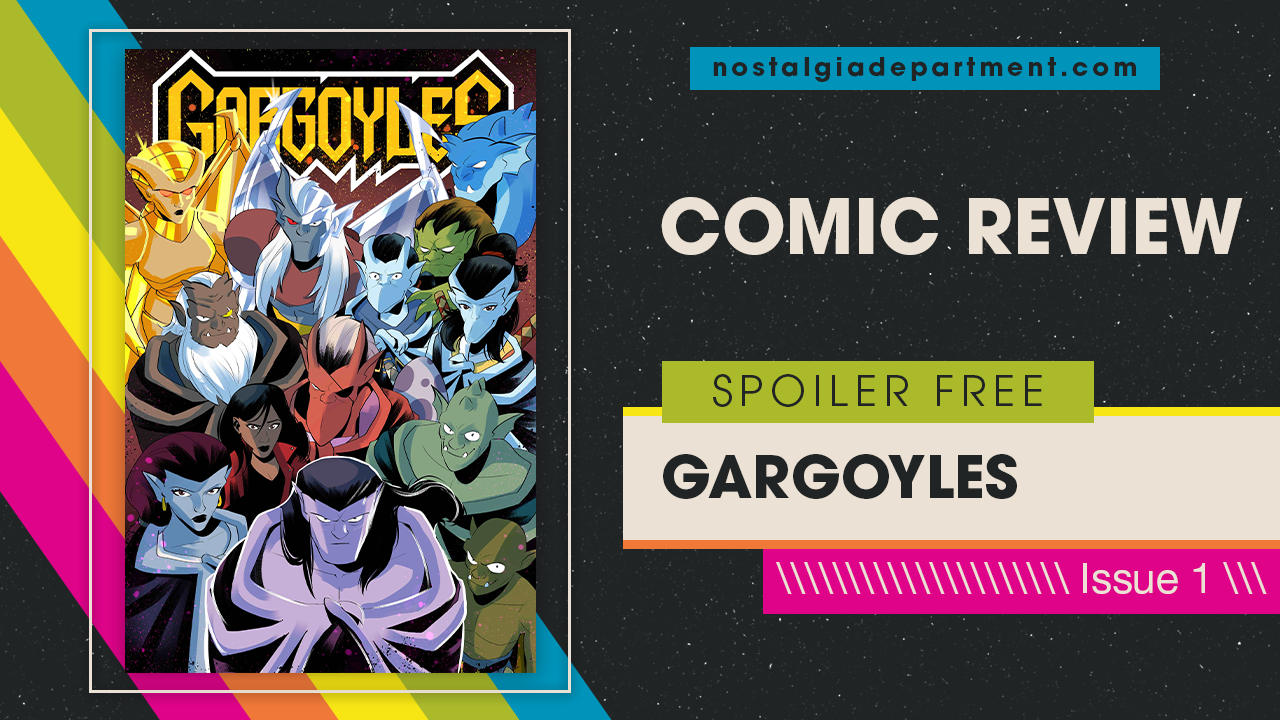 Gargoyles (2022) #1 comic book cover. Review by nostalgiadepartment.com