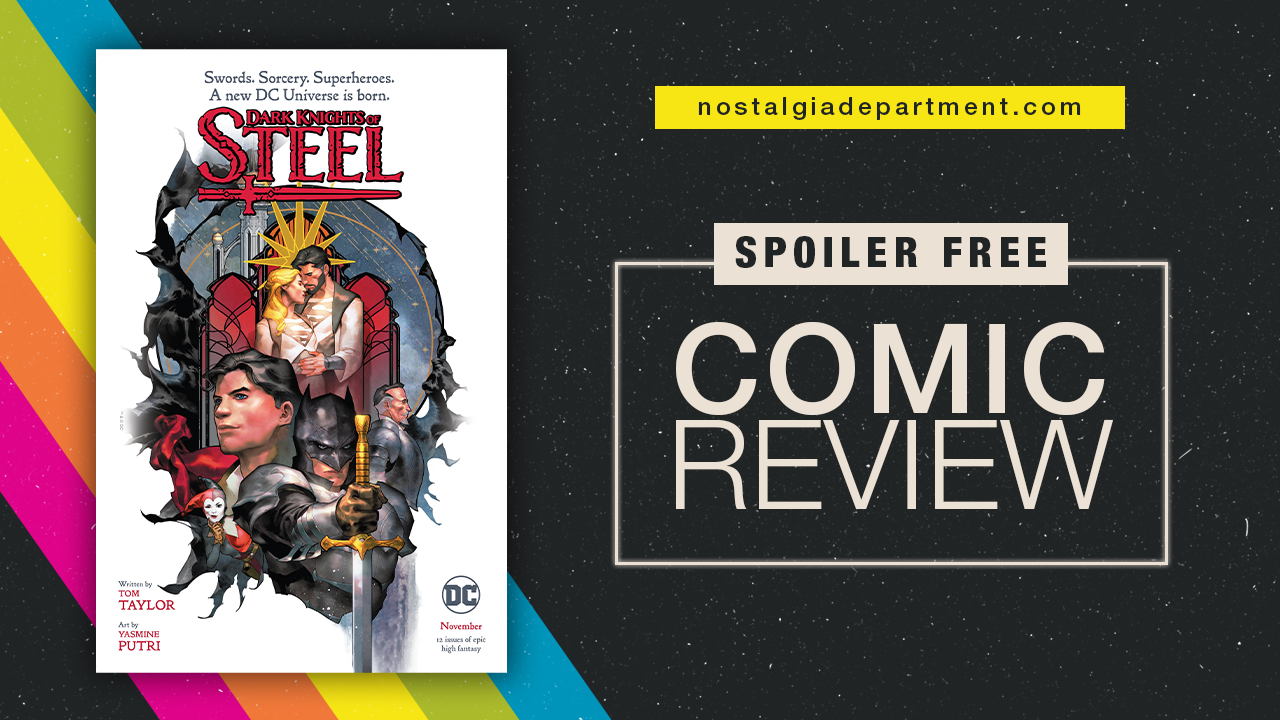 Dark Knights of Steel comic cover. Review by nostalgiadepartment.com