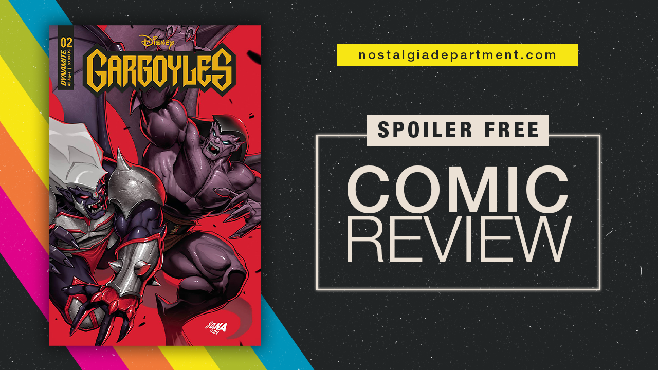 Gargoyles (2022) #3 comic book cover. Review by nostalgiadepartment.com