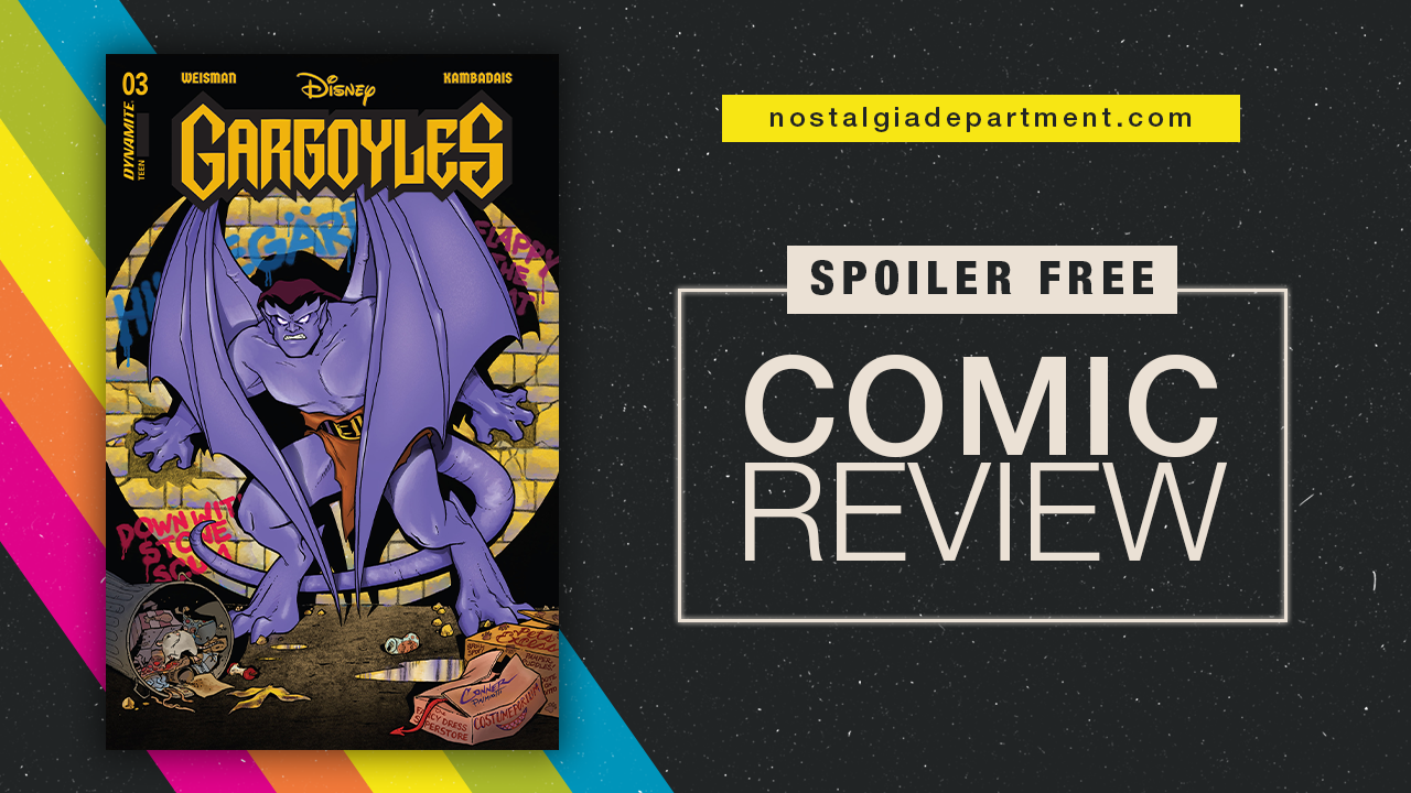 Gargoyles (2022) #3 comic book cover. Review by nostalgiadepartment.com