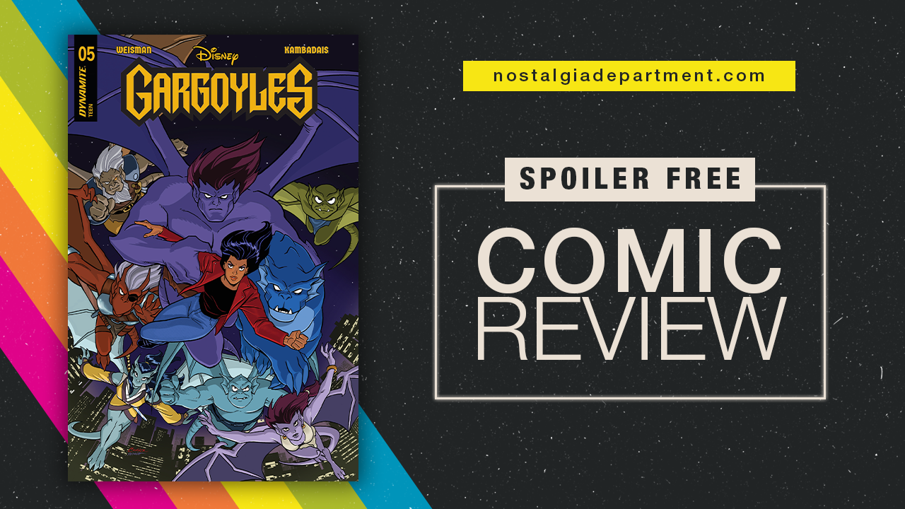 Gargoyles (2022) #5 comic book cover. Review by nostalgiadepartment.com