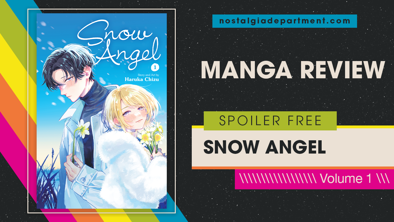 Snow Angel volume 1 by Haruka Chiz manga cover featuring Muku and Yuto. Review by nostalgiadepartment.com