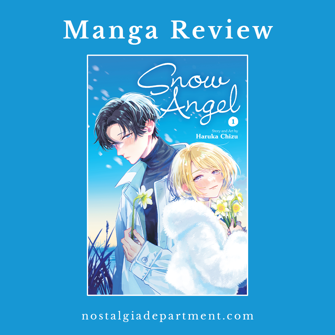 Snow Angel volume 1 by Haruka Chiz manga cover featuring Muku and Yuto. Review by nostalgiadepartment.com