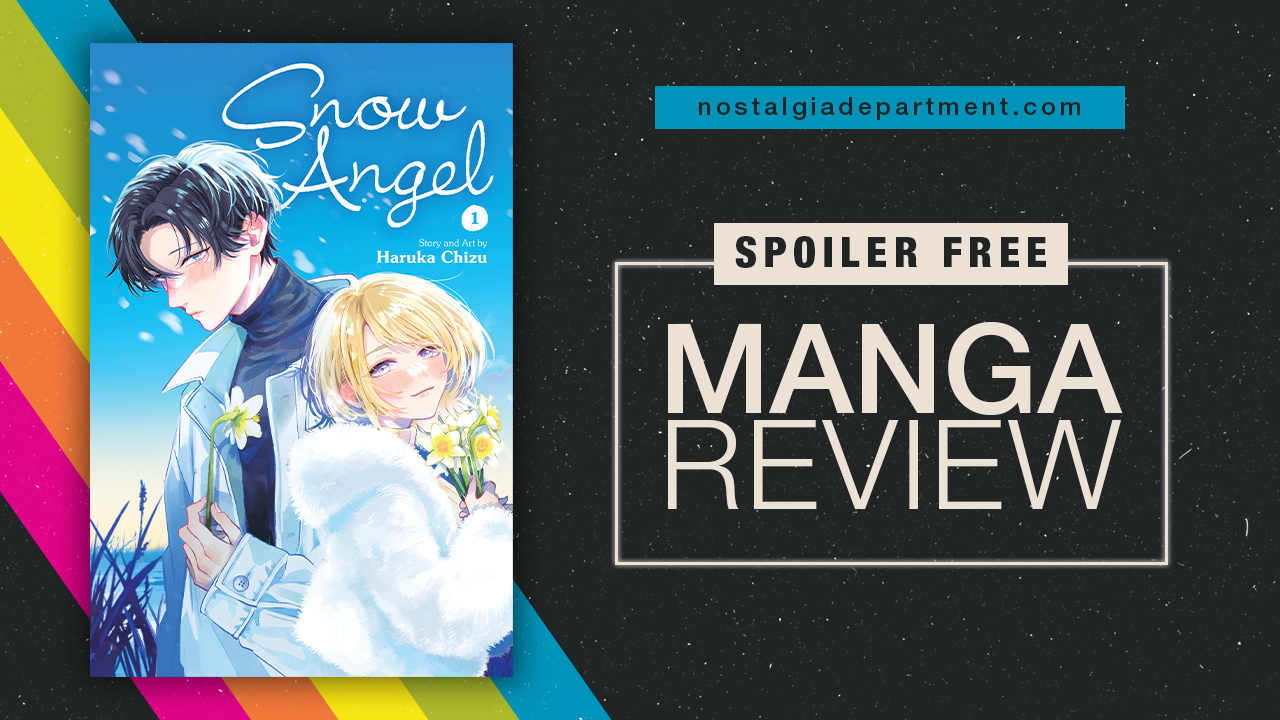 Snow Angel volume 1 by Haruka Chiz manga cover featuring Muku and Yuto. Review by nostalgiadepartment.com