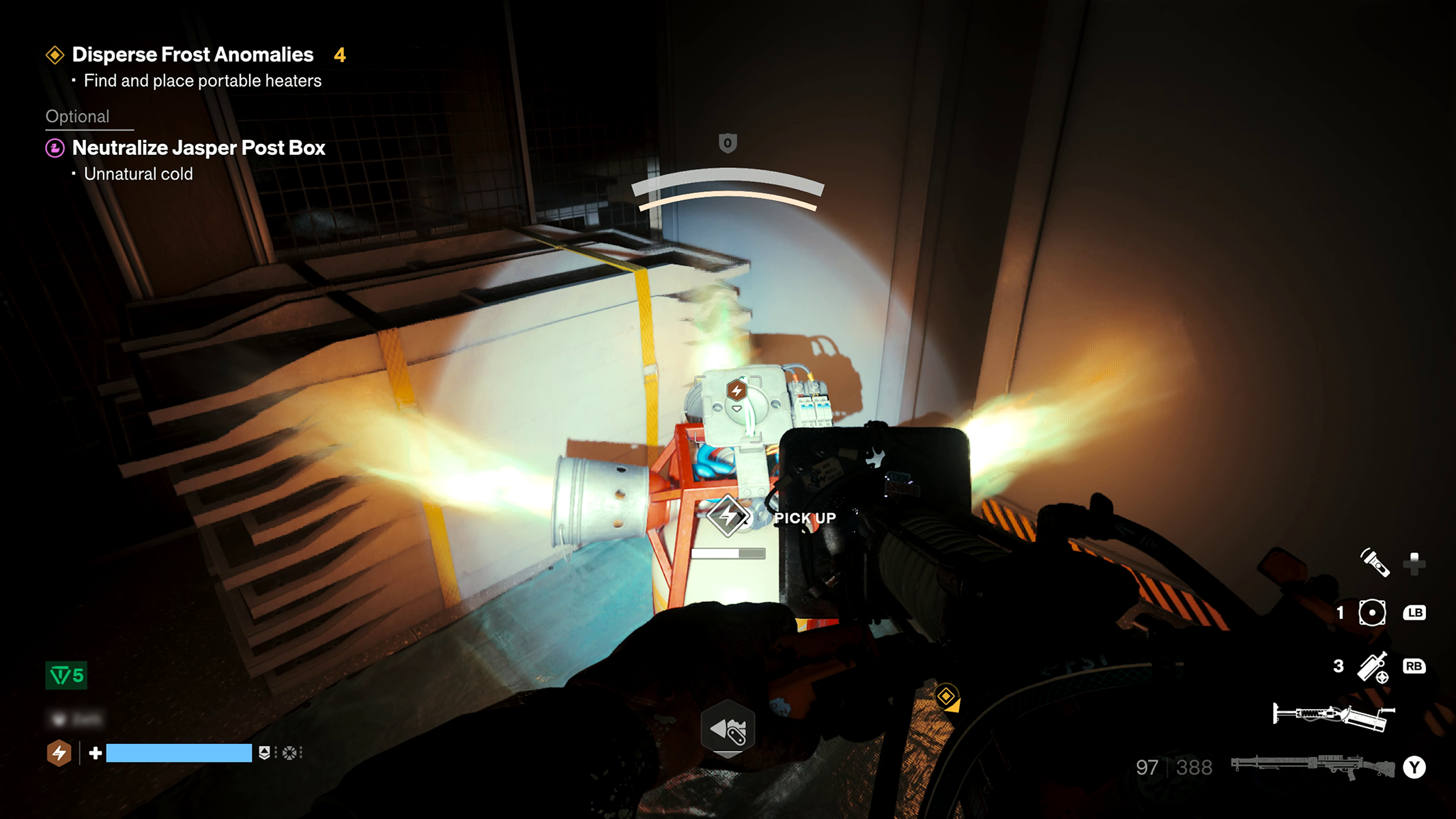 FBC: Firebreak screenshot of the games UI with weapons and objective markers.