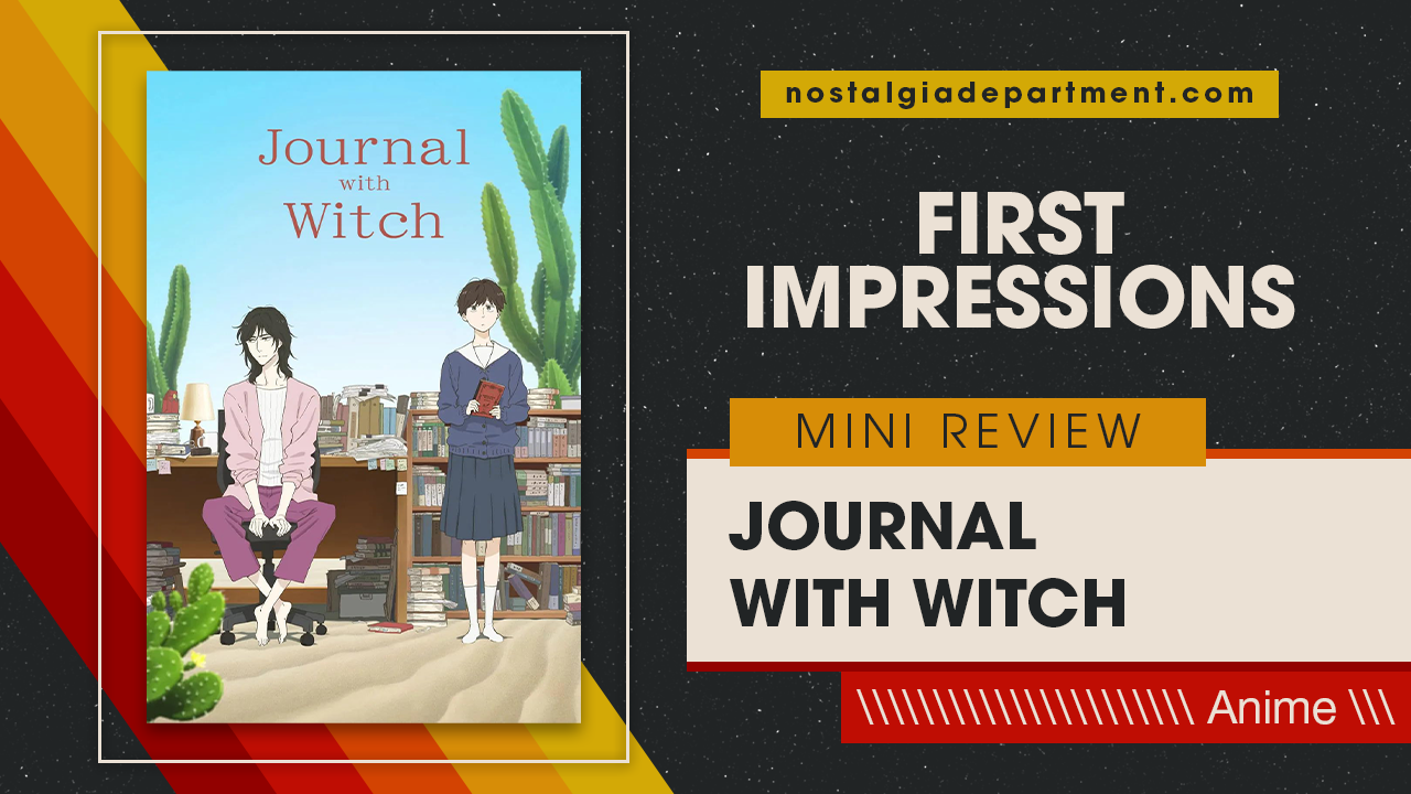 Journal with Witch poster featuring Makio and Asa side by side. Review by nostalgiadepartment.com