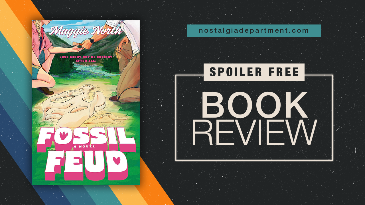 Fossil Feud by Maggie North book cover. Review by nostalgiadepartment.com