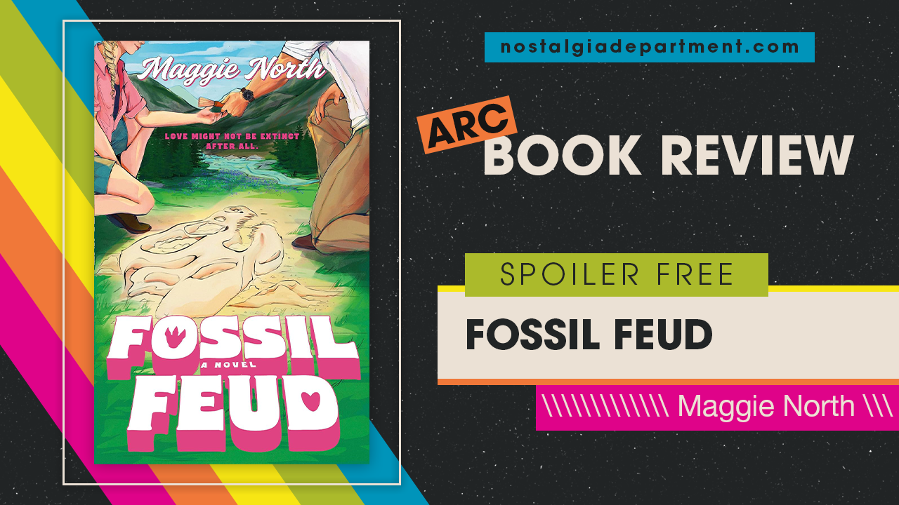 Fossil Feud by Maggie North book cover. Review by nostalgiadepartment.com