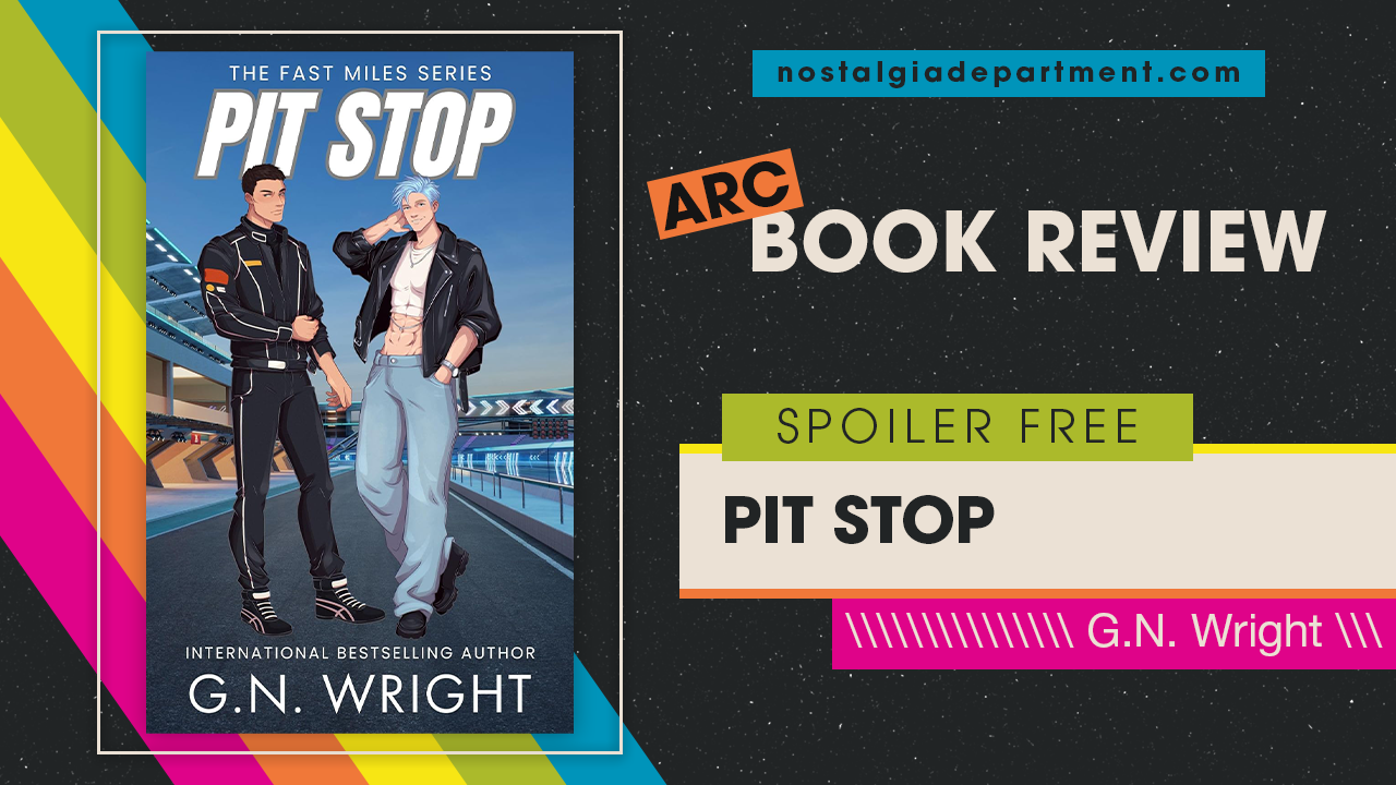 Pit Stop by G.N. Wright book cover. Review by nostalgiadepartment.com